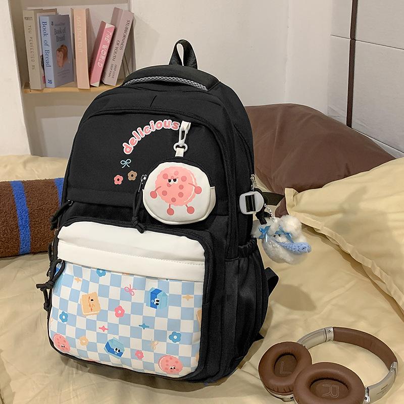 New cute large-capacity high-value schoolbag cartoon multi-functional backpack anti-splashing water men s and women s same backpack