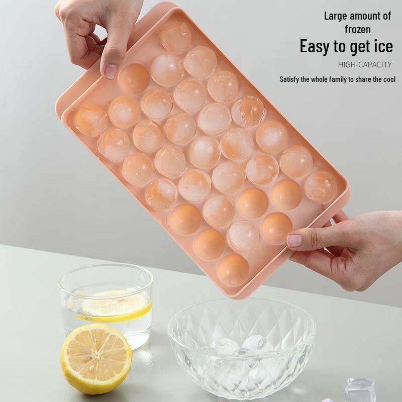 Round Ice Ball Maker Tray with Lid