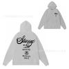 Mens Oversized Hooded Sweatshirt With Letter Print Streetwear Style Cotton Pullover Winter