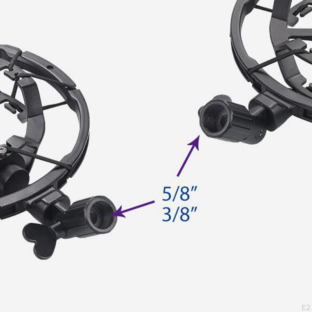 Recording Condenser Mic Shock Mount Lightweight Microphone Holder , Angle Adjustable