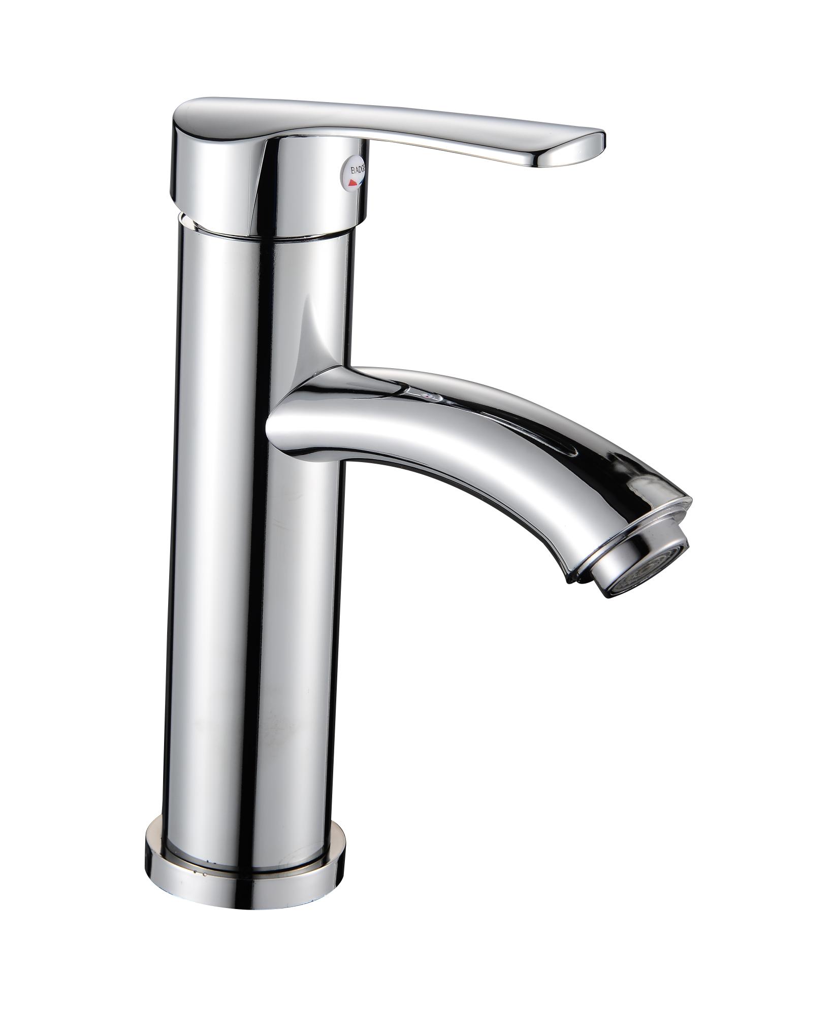 Modern Thermostatic Single-Handle Shower Faucet Electric Water Heater Intelligent Solar Basin Faucet Ceramic Valve Single-Hole (as the picture,Chrome)