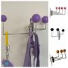 3/4 Hooks Metal Rotating Hook Iron Art Decorative Hat Holder Rack Wall Hook Bedroom