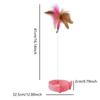 Cat Toy Collar Teaser Stick With Bells Feather Bite-Resistant Feather Fishing Rod Pet Soothing Neck Cat Toy