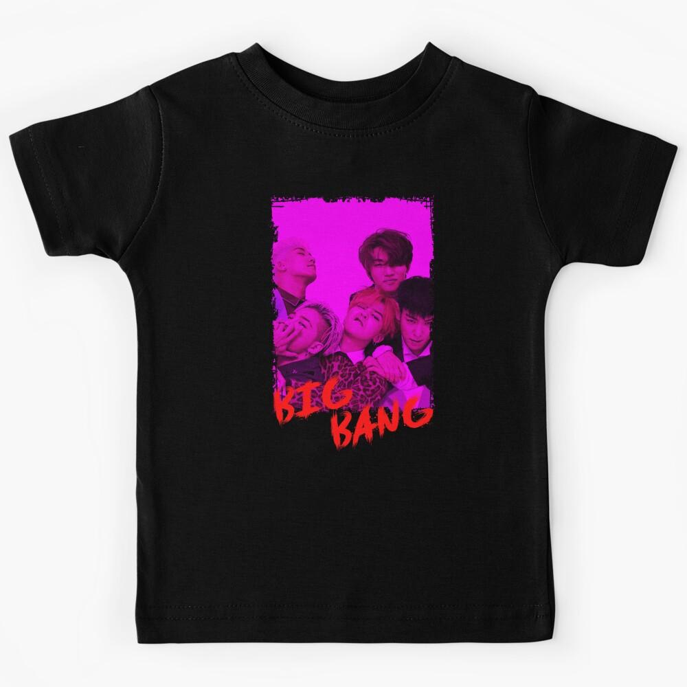 BigBang Kpop Group Members Purple Korean Kpop RGB Color Design Kids T-Shirt 160