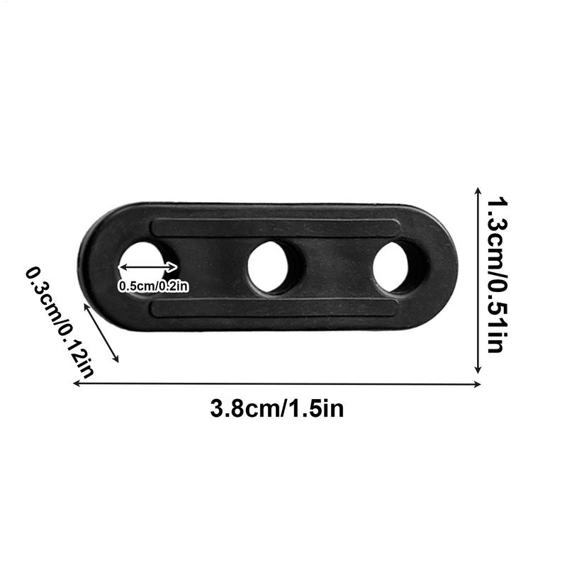 Boucle de Corde à Vent de Tente à 3 Trous 10 PCS Tendeur de Corde de Guidage de Tente Boucle Fixe Accessoires de Toile Coupe-Vent Pour Camping Randonnée en Plein Air