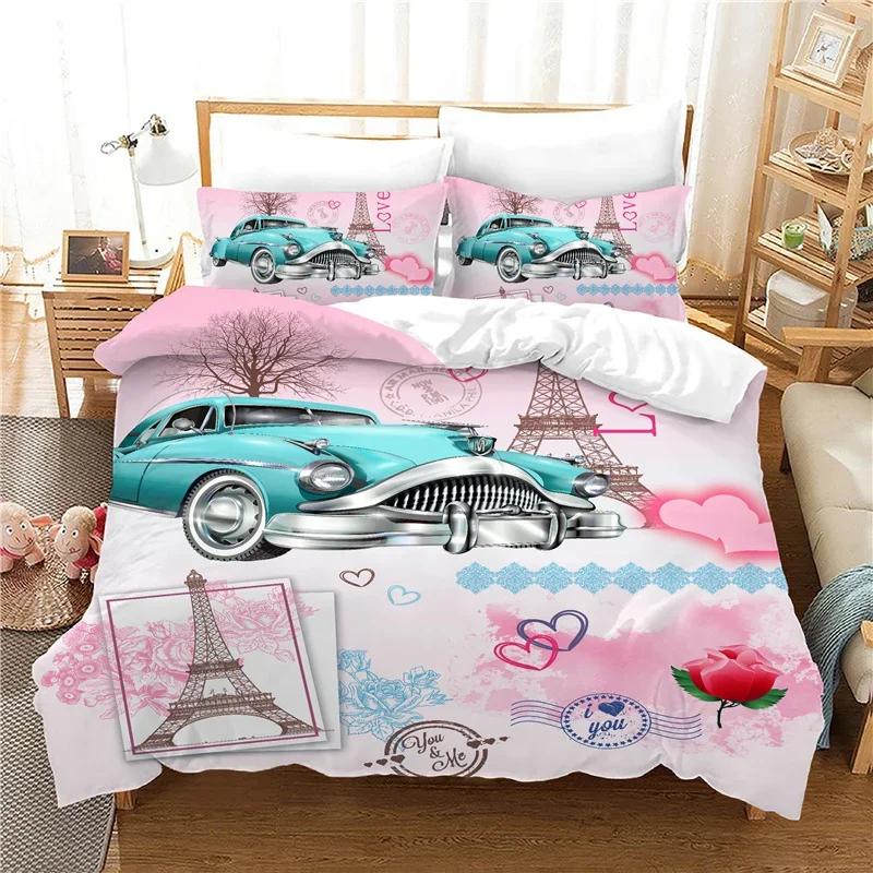 Nuovo Set Biancheria da Letto Stampa Serie Semplice Moderna Tessile per la Casa Biancheria da Letto Tessuto in Microfibra Biancheria da Letto Carino Singolo 140x210cm Copriletto