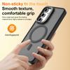 KEYSION Lens Stand Magnetic Phone Case for MagSafe for Samsung Galaxy A55 5G A35 A25 A15 A05S Matte Translucent Shockproof Cover