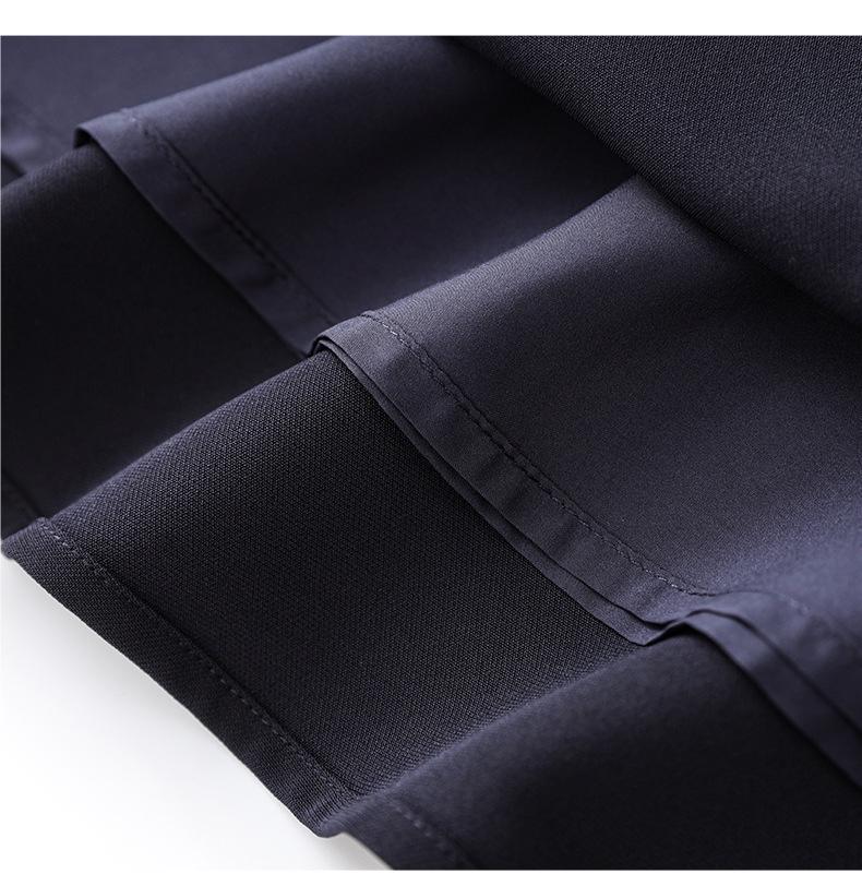 Elegant Minimalist Round Neck Short Sleeve Women's Summer Dress