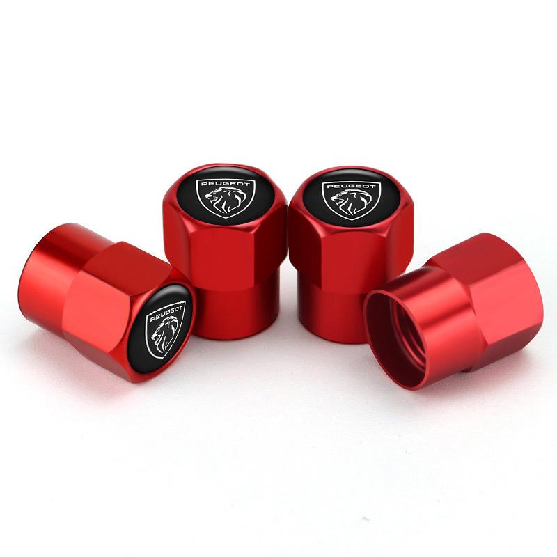 

2026 Hot Car Sticker 4PCS Car Wheel Tire Valve Cap Tyre Rim Stem Cover For PEUGEOT 206 307 308 3008 207 208 606 407 508 2008 400