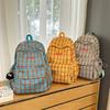 Plaid Print Schoolbag Women's Lightweight Backpack