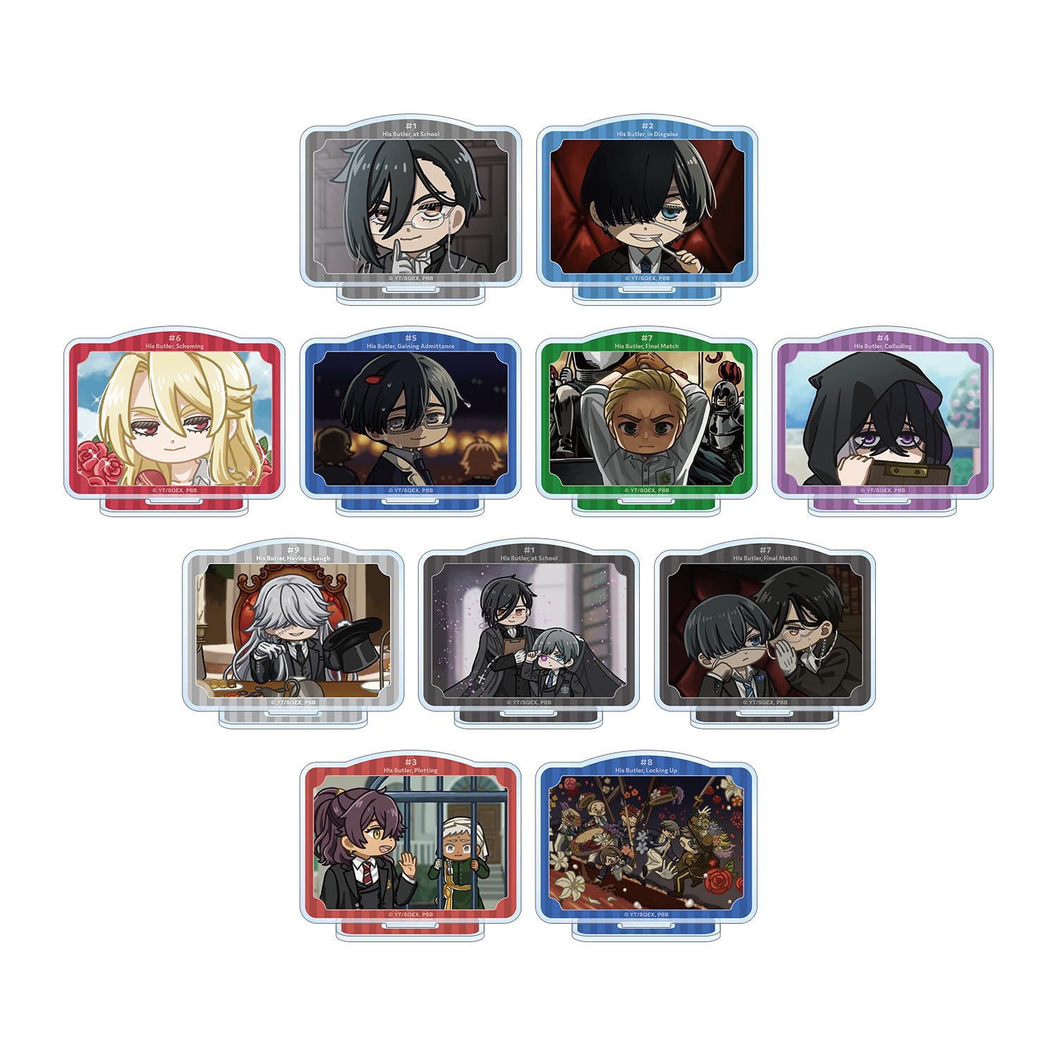 

TV Anime Boarding School Trading Yurukoma Acrylic Stands Box of 11 Black Butler Arc