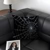 Spider Web Cool Cushion Cover Natural Linen Organic Fabric DoubleSided Printing Sofa Home Decor Gift Pillow Case