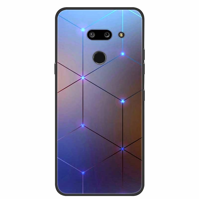 Für LG G8 G8S ThinQ Schwarze Hüllen Weiche Silikon TPU Handyhüllen Für G 8 S 8S ThinQ Luxus Rückabdeckung Funda Cartoon Schale Para Capa
