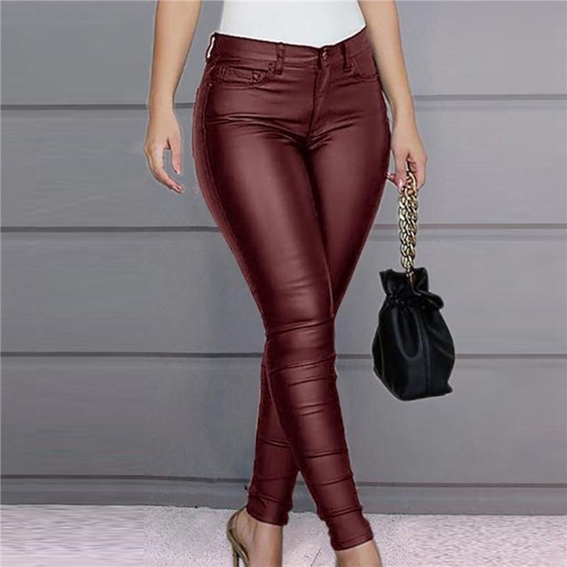 Buy Solid Women's Faux Leather Leggings 