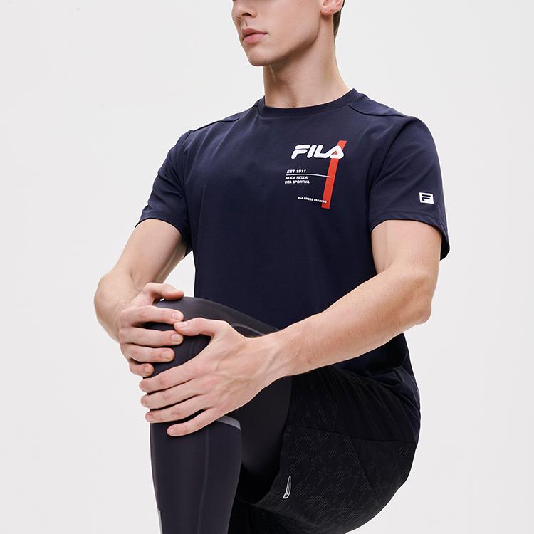 New FILA T Shirts Men's Royal Blue A11M131115F-NV