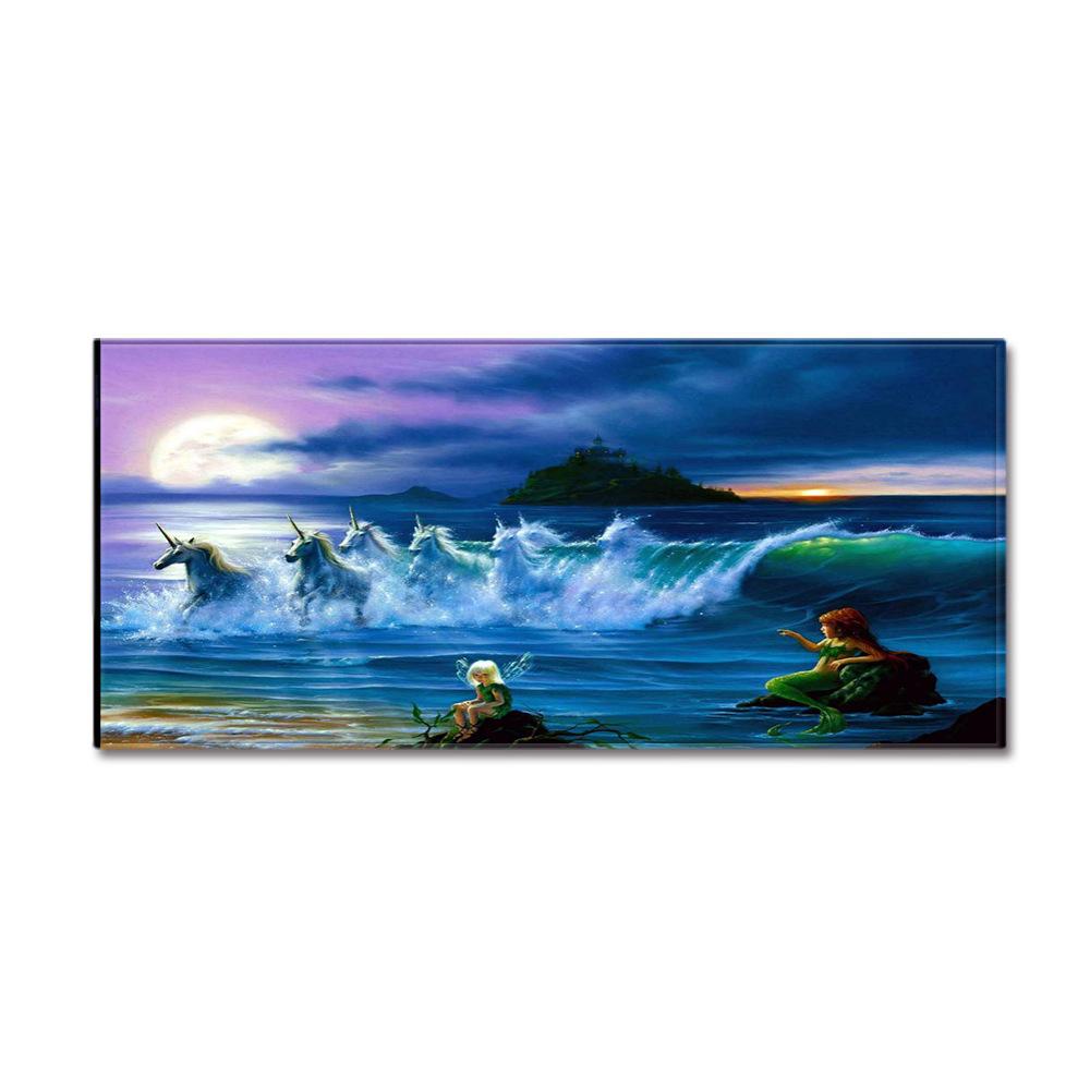 Unicorn Carpet Long Floor Mat Love Theme Doormat