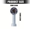 USB Rechargeable Mini Fan Portable Handheld Fan with 100-White