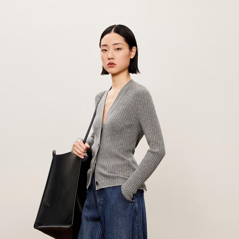 Women's V-Neck Slim-Fit Long-Sleeve Cardigan