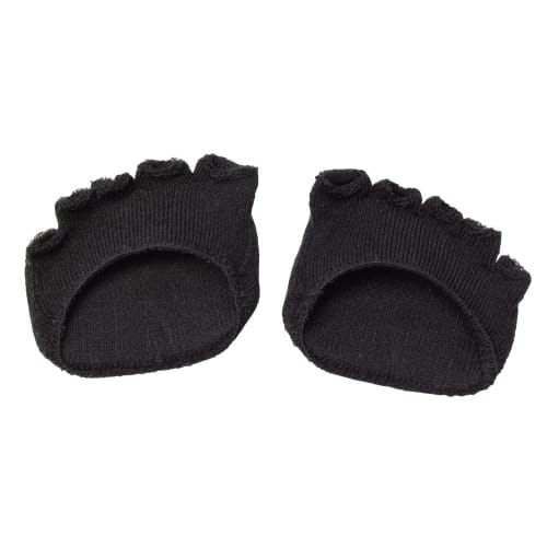 Alphax Foot Support, Sole Protection Pads, Cotton Blend Washable Foot Blister Pads (1 Pair), Black, Made in Japan