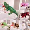 Simulation Hand Puppet  Animals Snake Frog Tortoise Lizard Crocodile Amphibian Cartoon Dolls Super Soft Dolls  Creative Gifts