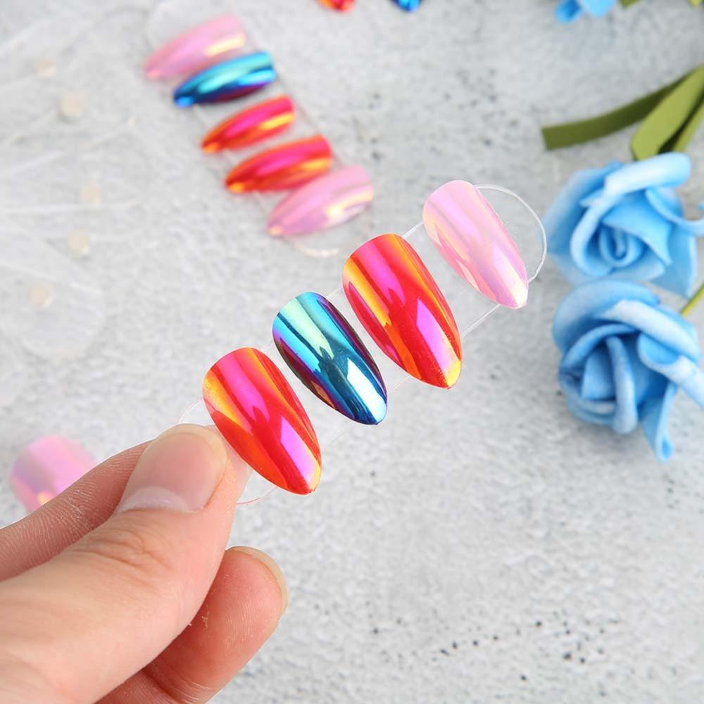 10PCS Magnetic False Nail Tips Display Stand Clear Design Acrylic Display Board  Home Use