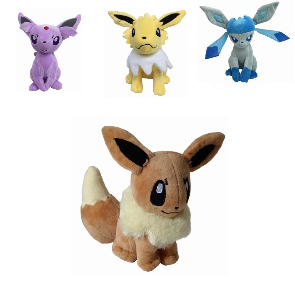 Adorable 8" Pokemon Jolteon Flareon Glaceon Plush Toy Stuffed Doll For Kids And Collectors