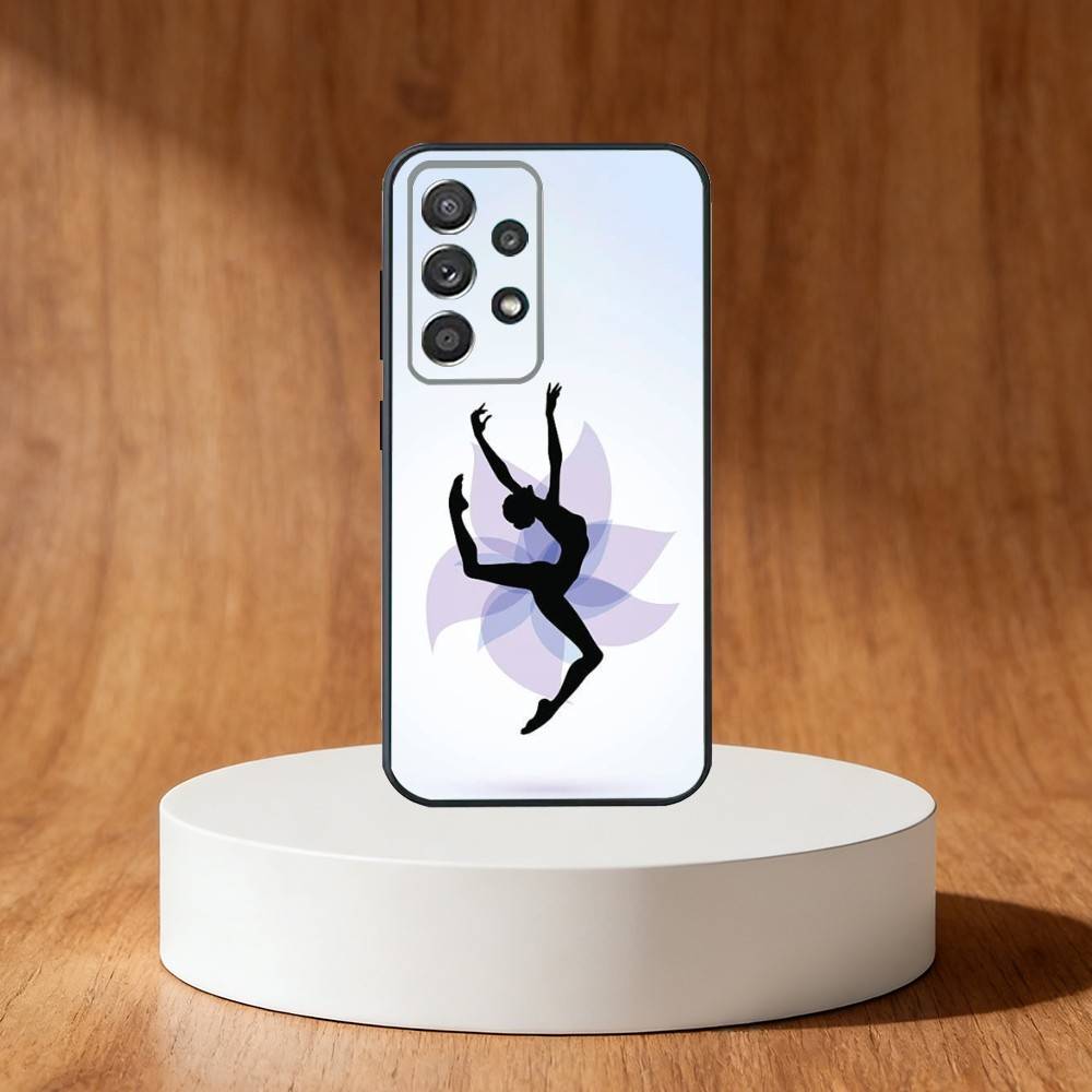 GYM Girl Gymnastic Phone Case For Samsung S25,S24,S21,S22,S23,S30,Ultra,S20,Plus,Fe,Note,10,9,5G Black Cover