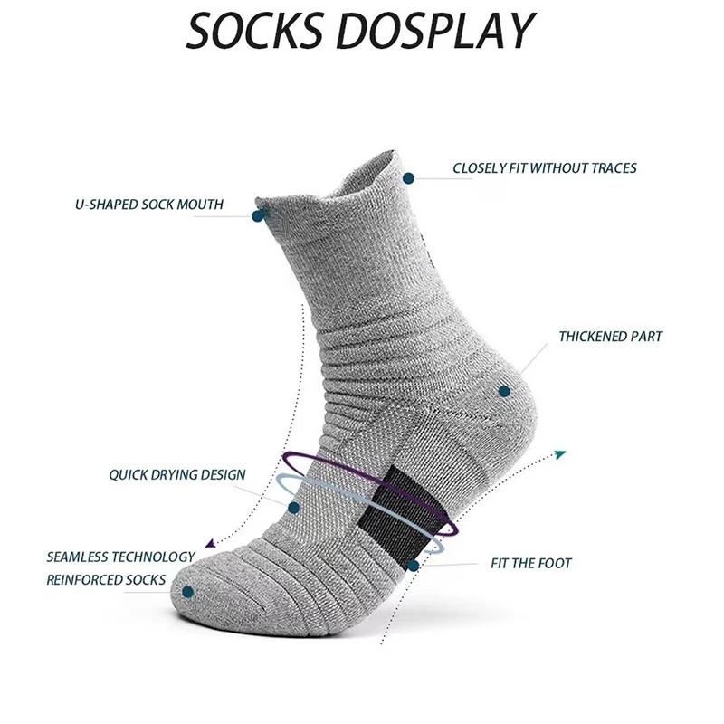 Rutschfeste Fußballsocken Herren Damen Socken Kurz Langes Rohr Fußball Basketball Sportsocken Atmungsaktive Deodorierende Socken 39-45