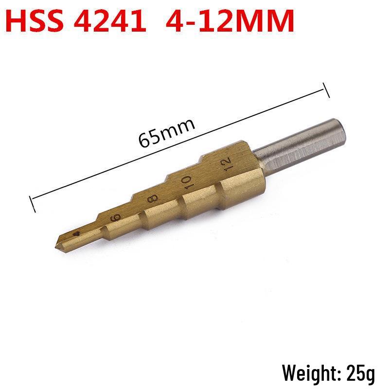 HSS4241 Triangle Shank Step Drill Bit for Metal (4-12mm, 4-20mm, 4-32mm)
