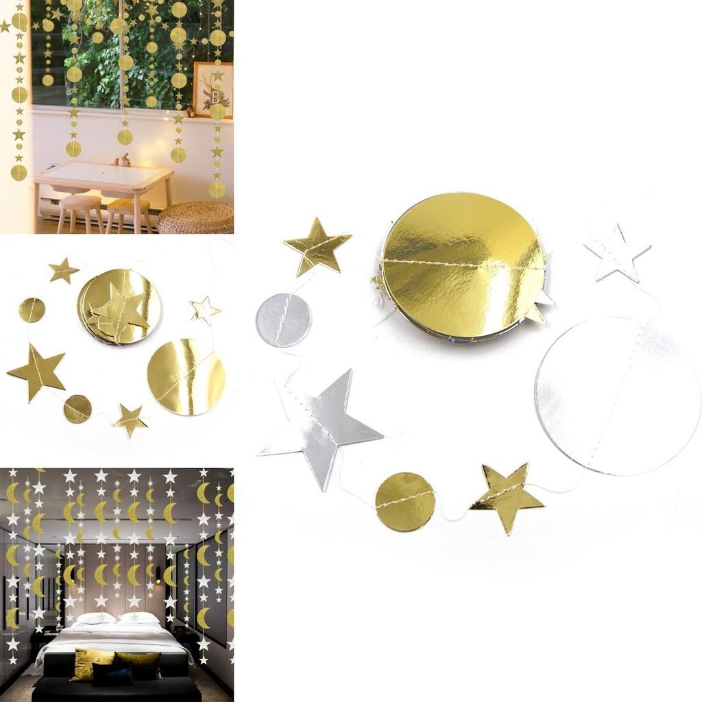 Eid Mubarak Moon Star Banner Stylish Hanging Decor For Ramadan Weddings Birthdays More!