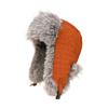 Long Hair Lei Feng Hat for Women In Winter Thick Velvet Warm and Cold Northeast Cotton Hat Outdoor Bicycle Ear Protection Flying Hat Men