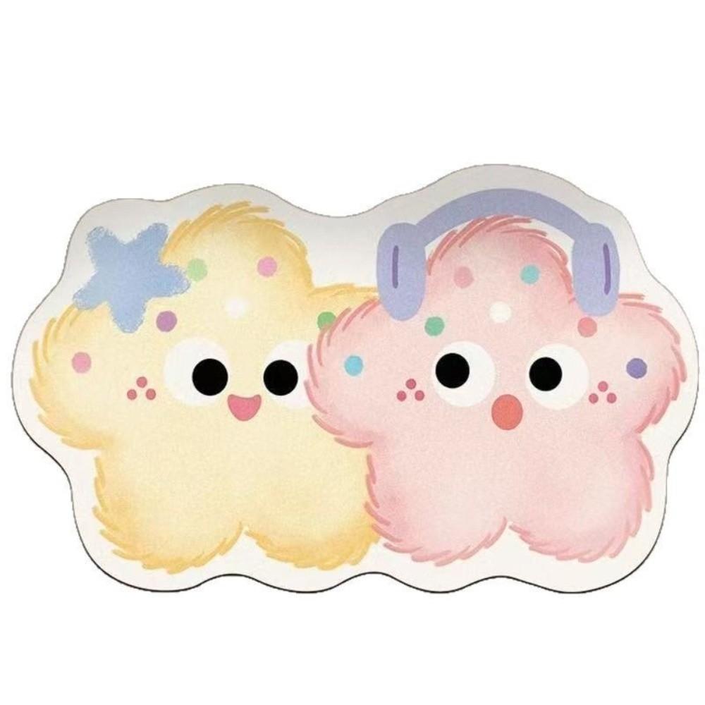 Cute 40*60cm Bathroom Mat Cartoon Design Big Eyes Diatom Mud Mat Quick Dry Bathroom Carpet Bathroom Use