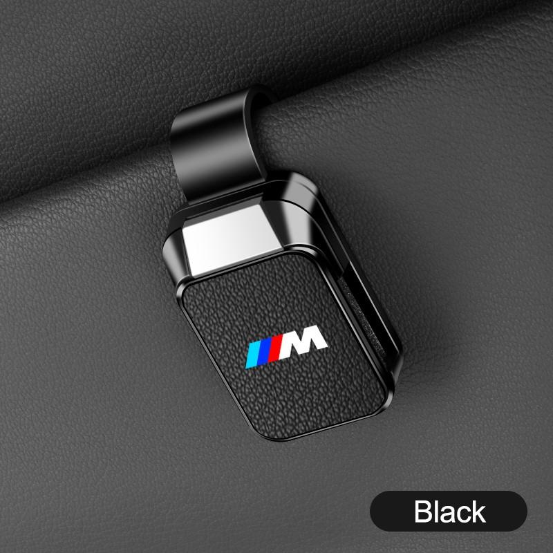Goat Leather Car Sunglasses Holder Glasses Ticket Card For BMW M E46 E90 E60 F10 F11 F20 F30 F34 F01 G05 car sticker car sticker cyhk37