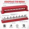 24V Power Distribution Block M10 Termianl Bus for Automotive Boat Car Terminal Block Negative Bus Bar 24V 600A Terminal Block