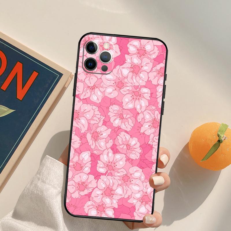 Tokyo Sakura cherry blossom landscape Funda Case For iPhone 16 15 14 Pro Max 11 12 13 Pro Max Mini XR 16 15 Plus 16e Phone Cover