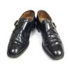 70s-80s England Made/Lotus/MILFORD U/Monk Strap Shoes/8/26.5cm/Black/(USED)