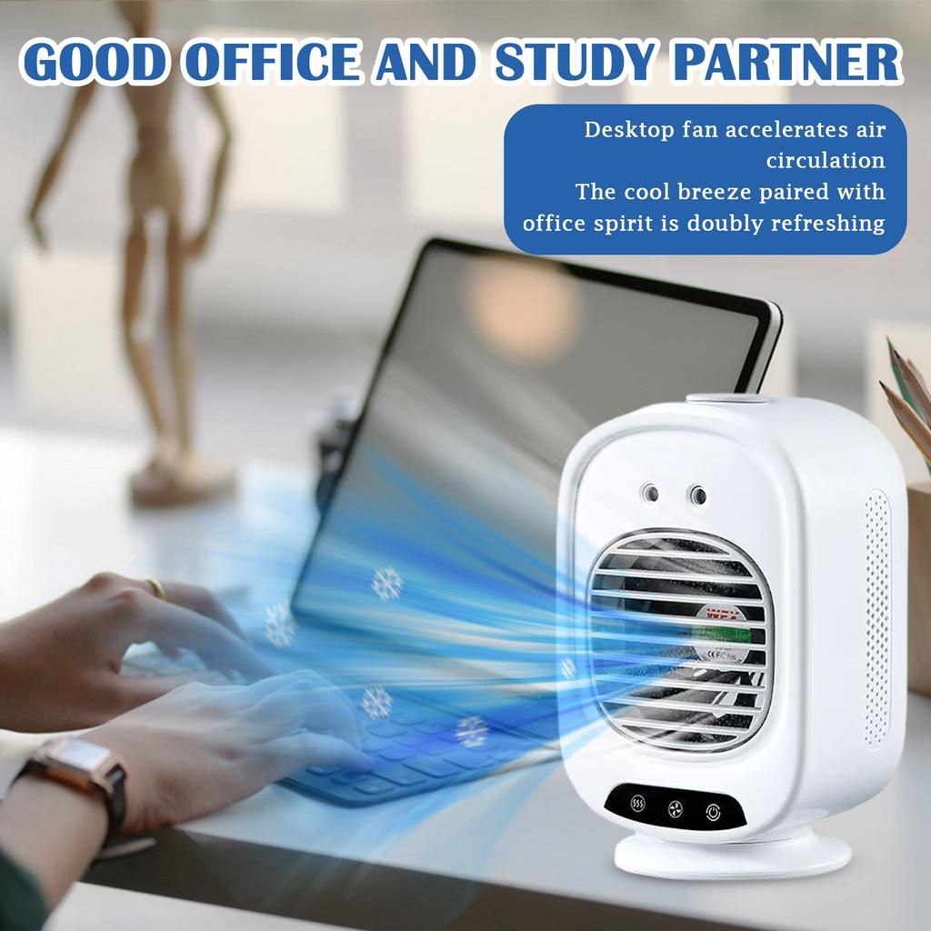 Portable Desktop Spray Coolings Fan Student Dormitory Fan USB Silent Large Wind Fan