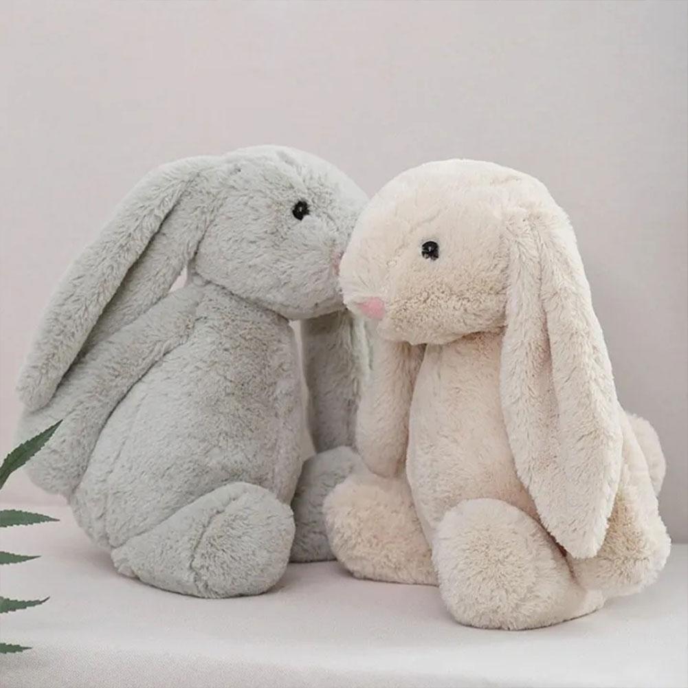 Cute Plush Toy Stuffed Toy Rabbit Doll Babies Sleeping Companion Kawaii Plush Long Ear Rabbit Doll Kids Gift Bedroom Plush Decor