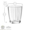 Verre Whisky Tumblers Set - Bormioli Rocco - Pulsar - 390ml - Rose - Compatible Lave-vaisselle
