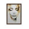 Mysterious Beauty Mysterious Beauty, 50X70 Cm, Gold Aluminum Frame, 230 Gsm Matte Paper