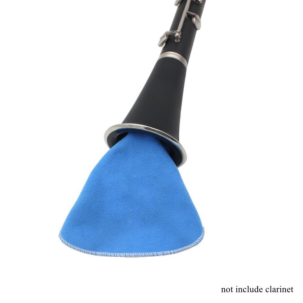 

Ткань для чистки внутренней камеры из искусственной замши для чистки духовых инструментов саксофона/флейты/кларнета с помощью веревки синий