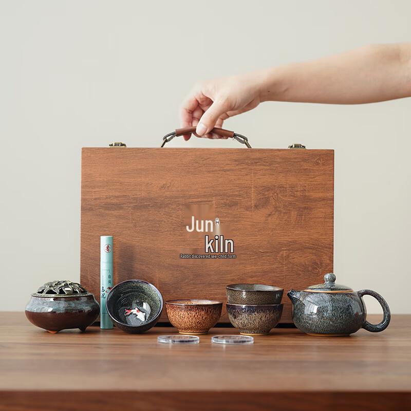 Palace Museum Inspired Ceramic Tea & Incense Gift Set