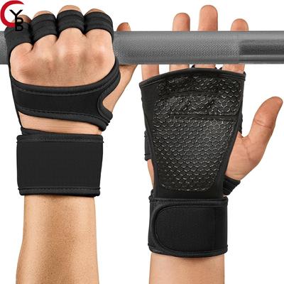 Sports Weight Lifting Workout Gloves Equipped With Built-In Wrist Wraps Full Palm Protectiongrip Great Ideal For Gym Pull Ups Cross Fitness