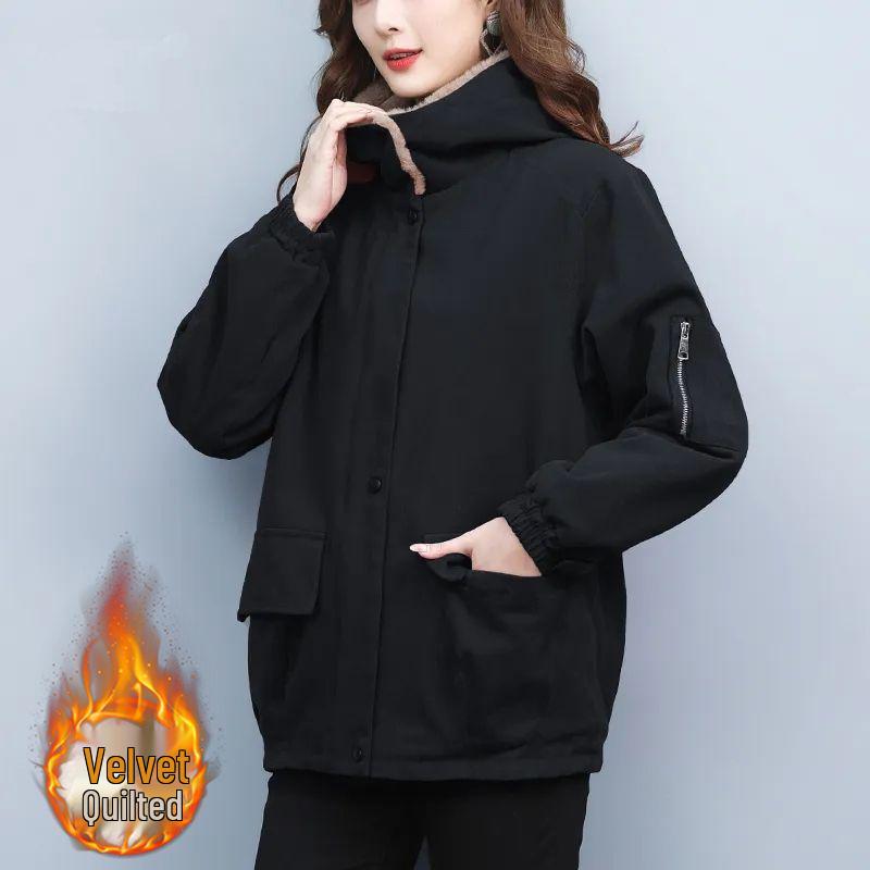 Eleganter Winterparka 2025: Schlankmachende Baumwolljacke für Damen, für mittleres Alter und Senioren