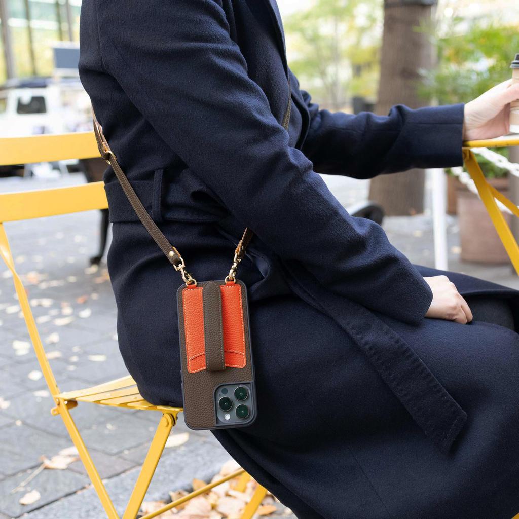 COGURE Genuine Shrunken Calf Leather Shoulder Strap, CrossbodyNeck Strap, Adjustable Length from 100cm to 125cm, 1.2cm Width, Unisex, Greige + Pink