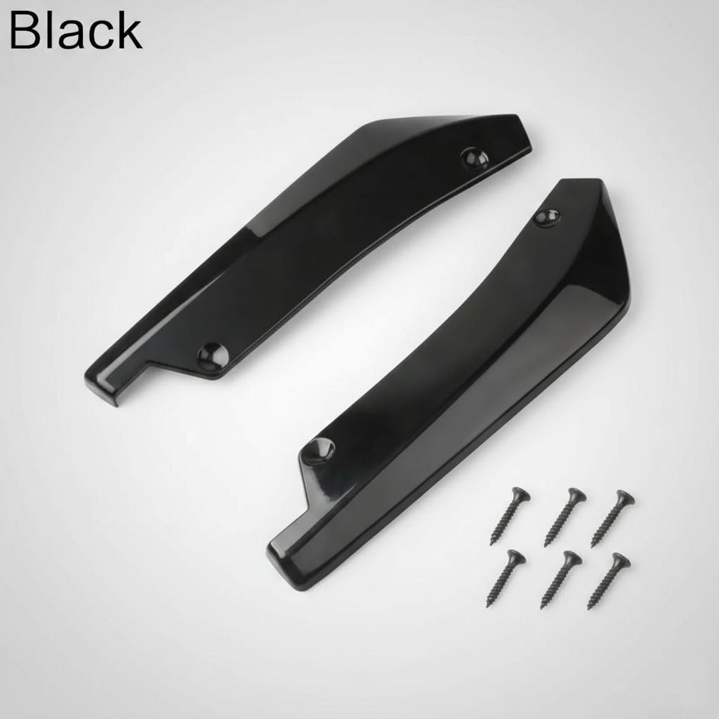 

Carbon Fiber Bumper Lip Spoiler Diffuser Splitter Protector Side Skirt Extension Accessories Car Exterior чёрный