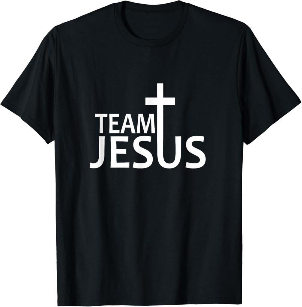 Lustiges Team Jesus Christlicher Glaube Beten Gott Religiöses T-Shirt Lustige Jesus Kleidung Baumwoll-T-Shirts für Herren Grafik-T-Shirts
