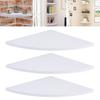 White 3pcs Floating Corner Shelf Shelves Wall Book Storage Rack Unit Decor Bedroom