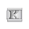 26 English A-Z Letter Name Custom Silver Color 9mm Link Charms Italian Stainless Steel Bracelet DIY Jewelry Making Hand Chain