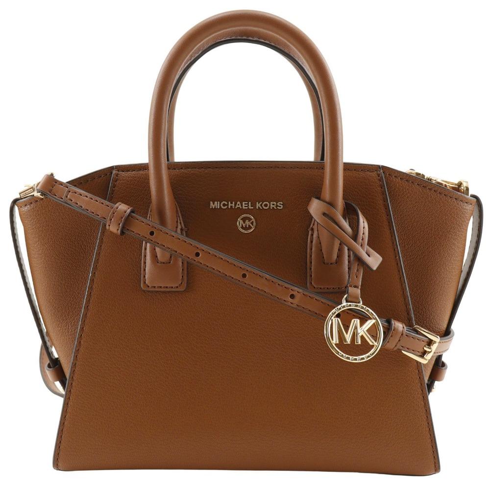 Michael Kors Avril Handbag 30H1G4VS5L 2WAYShoulder Brown Leather Women Used